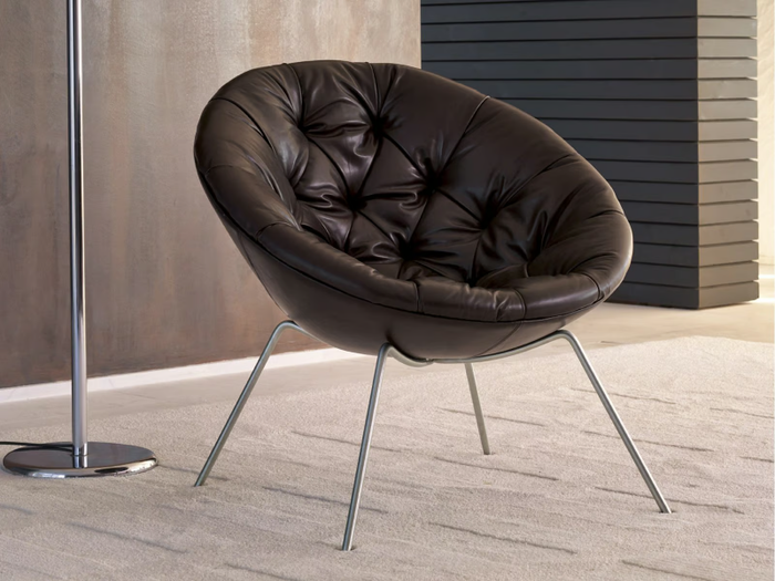 NEST ONE - Leather armchair _ Désirée divani